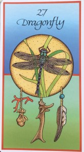 "Dragonfly, ' from Medicine Cards by Jamie Sams & David Carson, Illustrations by Angela Werneke